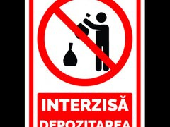 Semn interzisa depozitarea